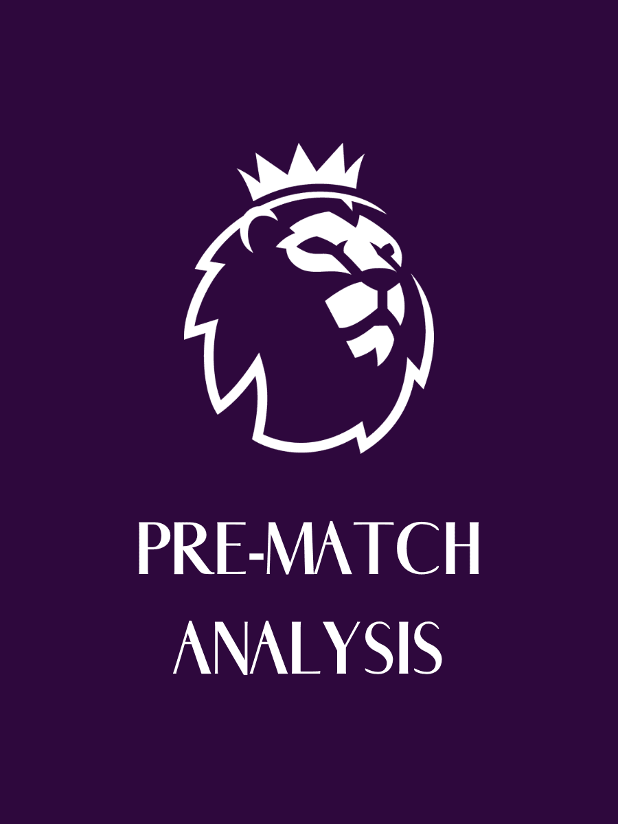 EPL Pre-Match Analysis poster, with the Premier League lion crest